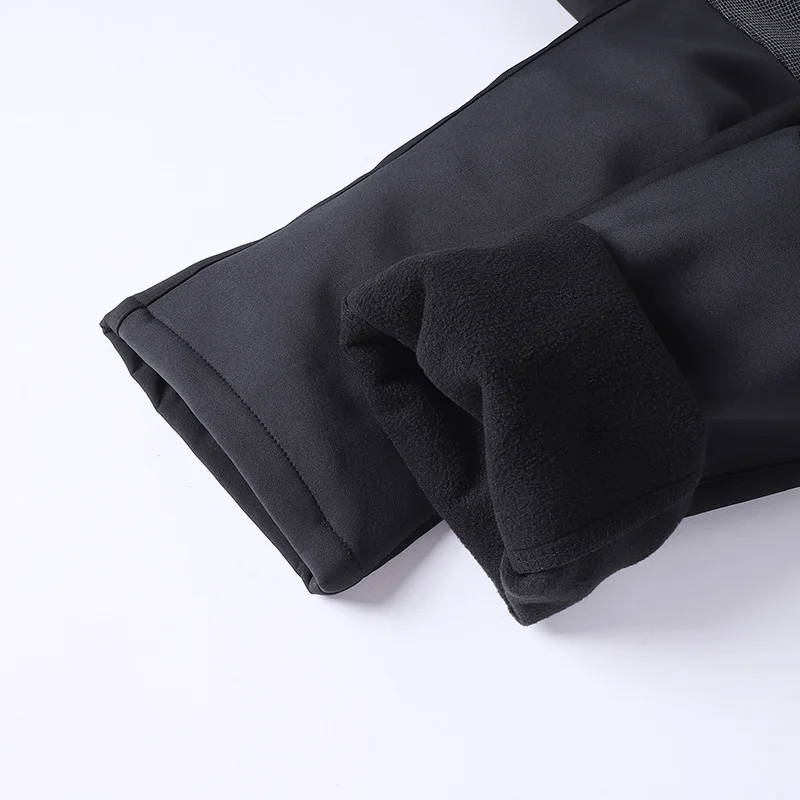Dicke warme Fleece-Winterhose für Damen, wasserdicht, Wandern, Trekking, Camping, Skifahren, Softshell-Hose, winddichte Hose – Detail 10