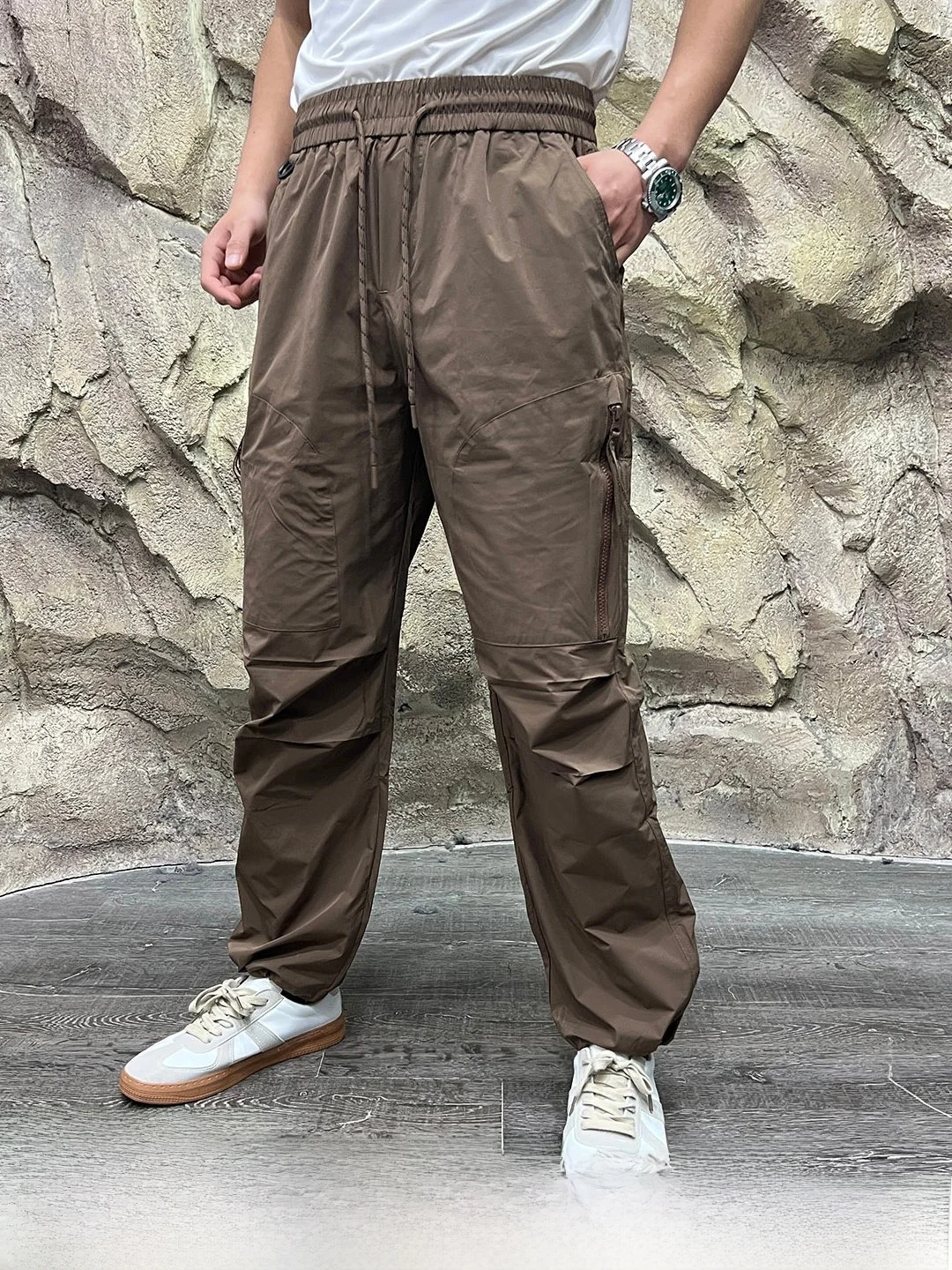 Outdoor Men's Casual Pants Quick Dry Breathable 3D Workwear Cut Spring Summer New Arrival Straight Leg Polyester Fiber