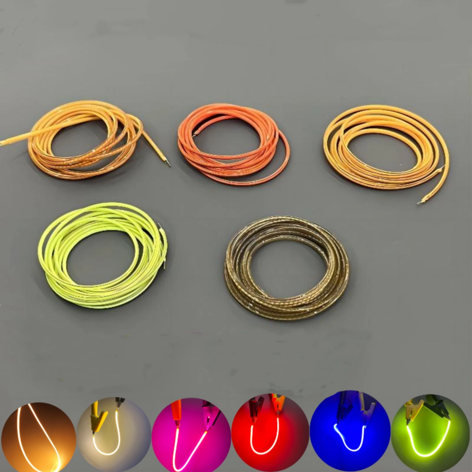 3V 12V 24V Ultra Slim COB LED Flexible Filament Spiral Bulb Filament Retro Edison Bulb Lamp Parts Diode DIY Lighting Strip Decor image 6