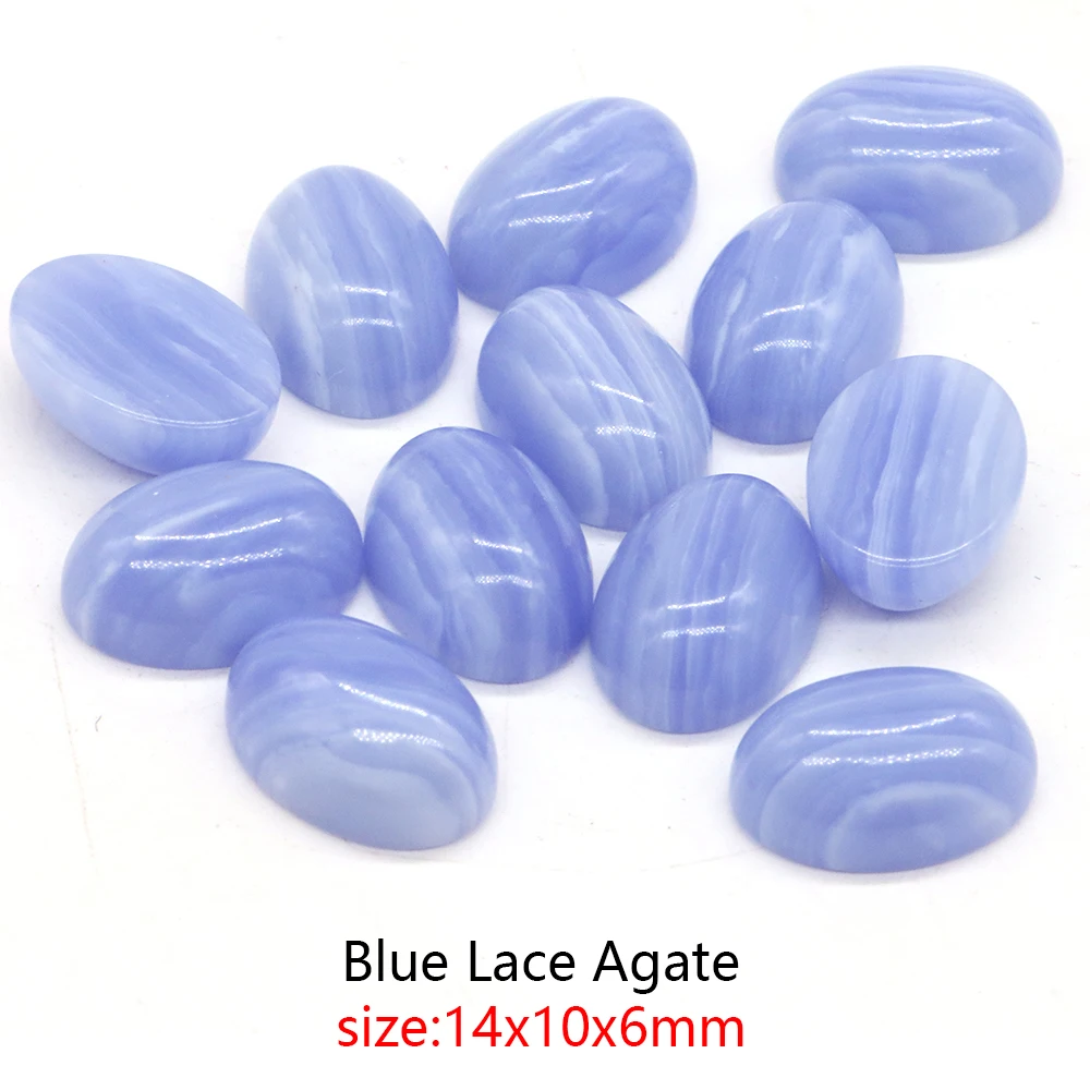 Synthesis Round Blue Lace Agate Crystal Tumbled Bulk Gem Healing Mineral  for Making Jewelry Diy Handmade Bracelets Accessories