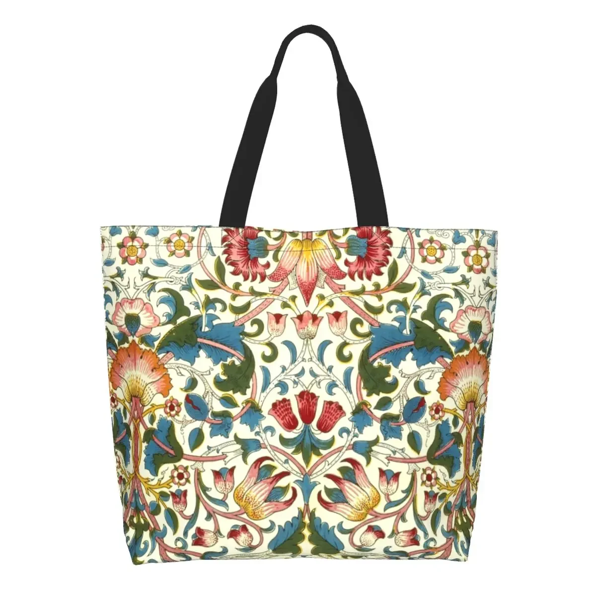 

Funny William Morris Shopping Tote Bag Recycling Floral Textile Pattern Groceries Canvas Shoulder Shopper Bag