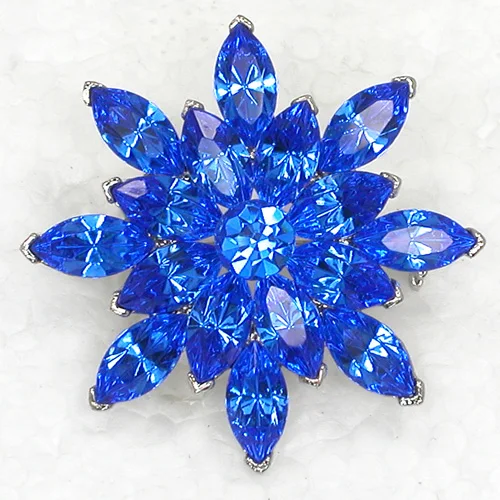 

60pcs/lot Mixed Color (Can Notes Color) Wholesale Rhinestone Marquise Flower Pin brooches Wedding party prom C101174