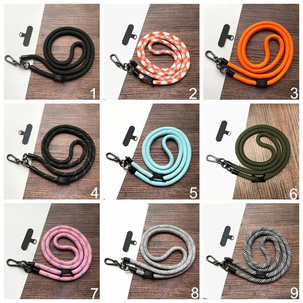Adjustable Crossbody Phone Lanyard Detachable Rotatable Clasp Phone Neck Strap Anti-lost Safety Rope Mobile Phone Strap