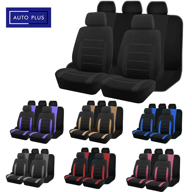 AUTO PLUS  Car Seat Covers Universal Size Fit For Most Car Suv Truck Van Car Accessories Interior Seat Covers For Car Full Set