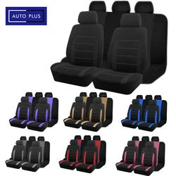 AUTO PLUS fundas de asiento de coche, tamaño Universal, se adapta a la mayoría de los coches, Suv, camión, furgoneta, accesorios de coche, fundas de asiento interiores para coche, juego completo