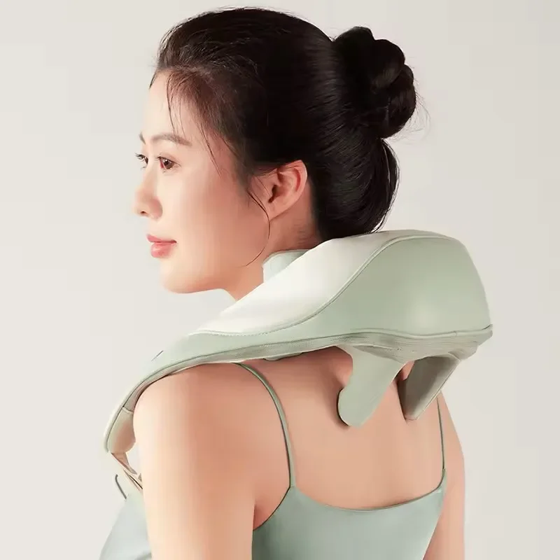 

-6 wheel portable Shoulder massage pillow neck massage shawl Neck and Shoulder kneading Massager