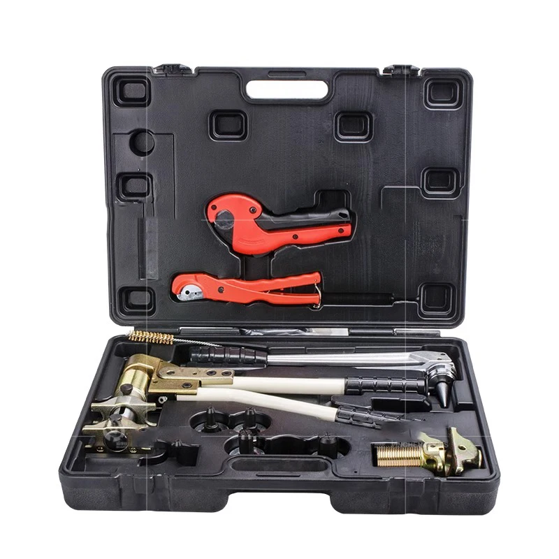 PEX-1632 Tensioner Sliding Pliers Pipe Compression Expansion Plumbing Tools Cutting Pulling Clamping Crimping Set Range 16-32mm