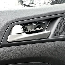 Accessories For 2015-2019 Hyundai Tucson TL Interior Door Handle Trim Moulding Black