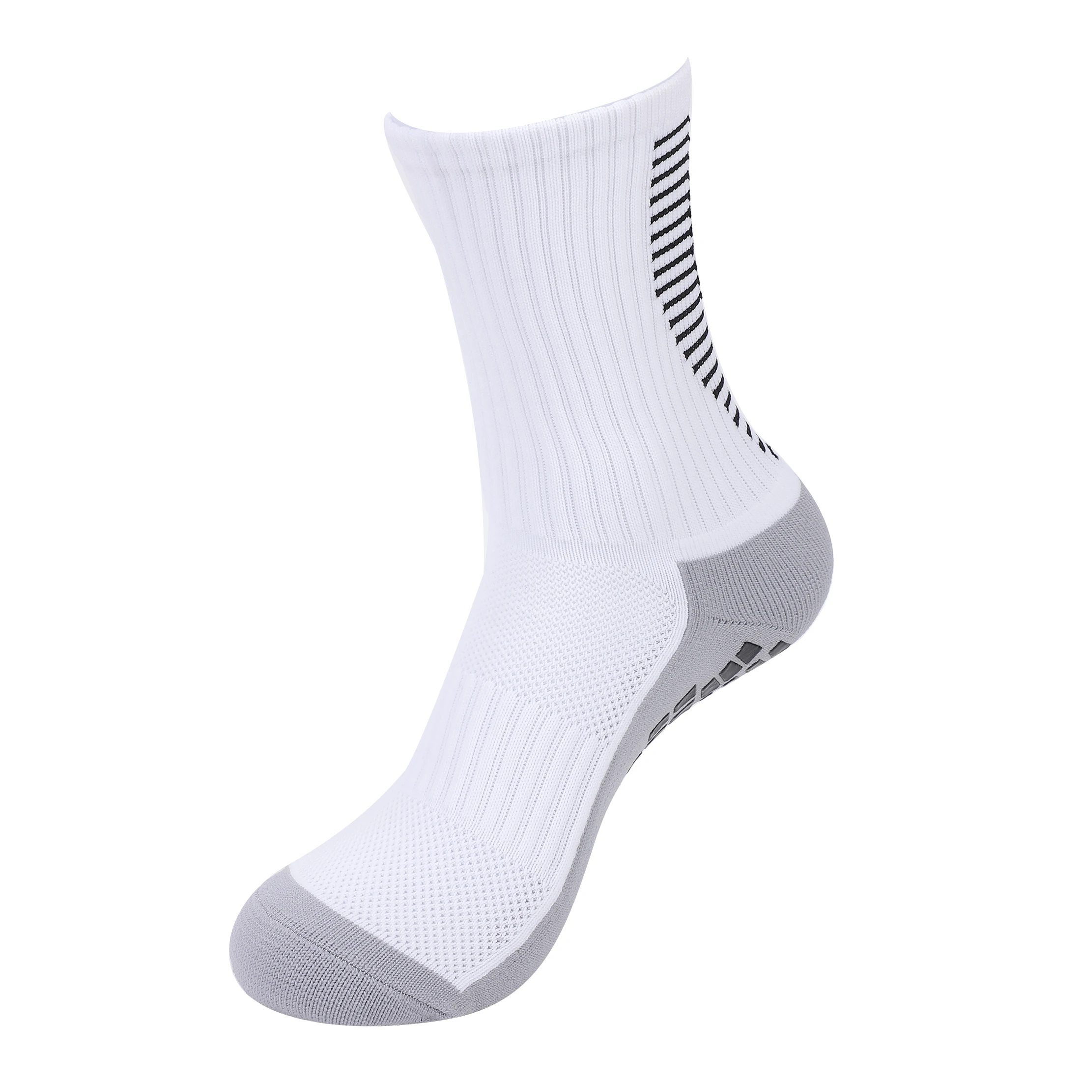 Anti-Slip Outdoor Sport Grip Socks para homens e mulheres, futebol, ciclismo, corrida, basquete, novos, 1 pares