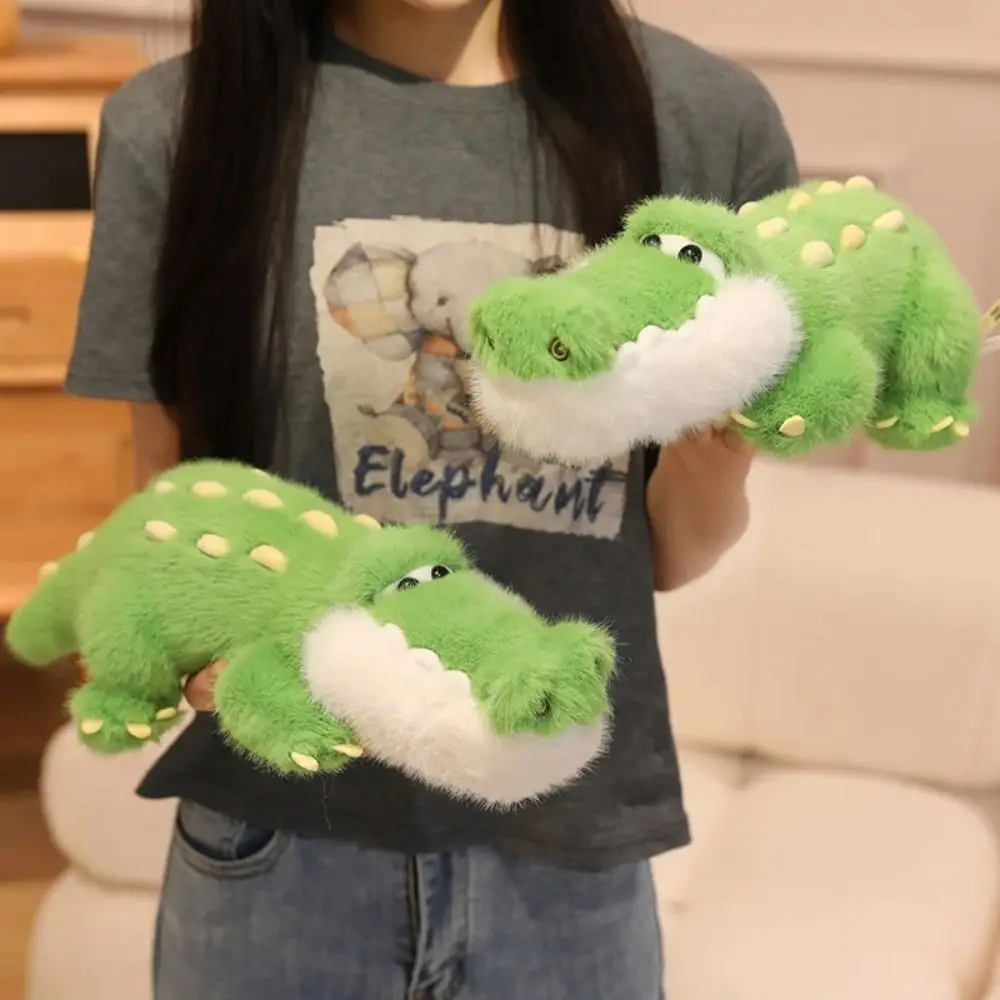 

Stuffed Animal Crocodile Doll Plush Toy Cartoon Hugging Pillows Stuffed Crocodile Dolls Soft Green Crocodile Throw Pillows