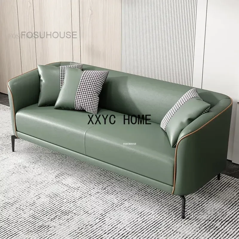 Nordic Living Room Sofas Living Room Furniture Technology Cloth Single Sofa Modern Simple Light Luxury Bedroom Leather Back Sofa