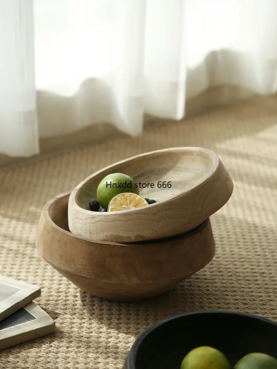 Log wabi-sabi fruit plate ornament