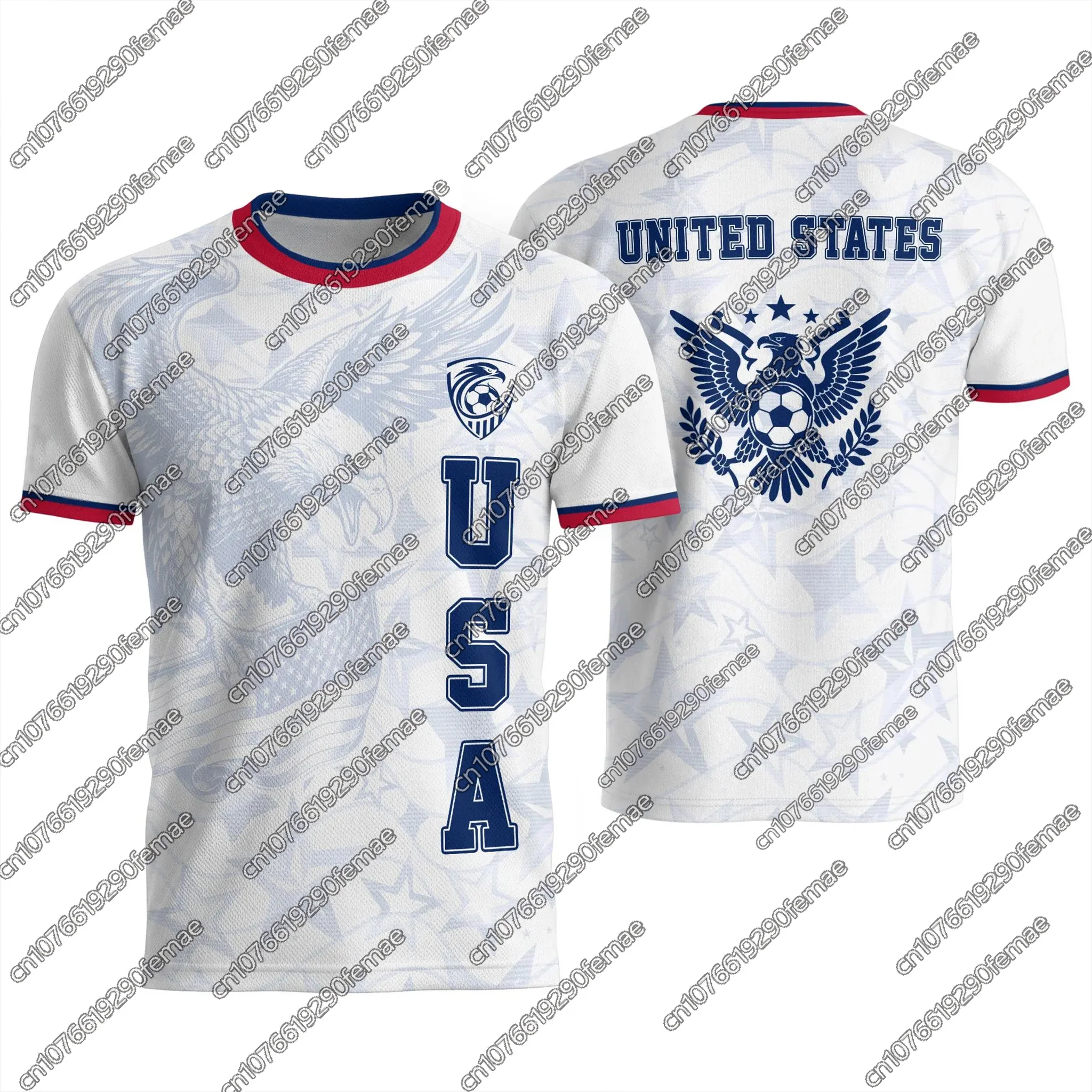 Trendy American Soccer Jersey 2026 Summer Sports T-Shirt,Men Women Matching Quick-Dry Top,Hiking Mountaineering Training Gear