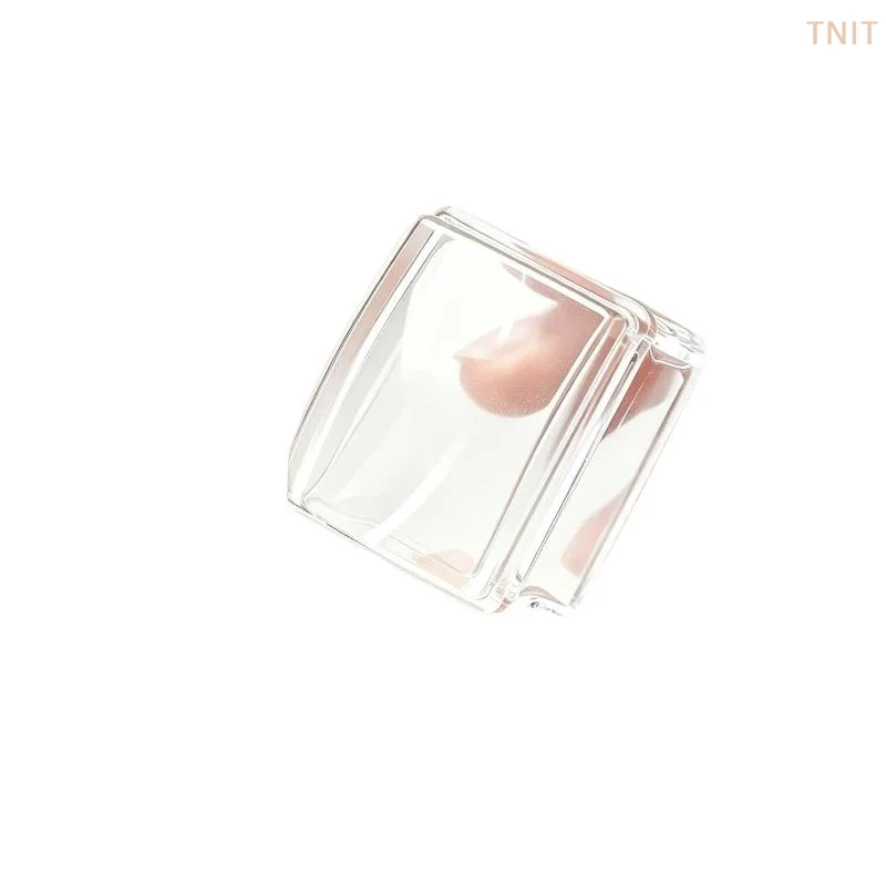 [J] Square Nails Art Stamping Plates Kit French Manicure Transparent Silicone Polish Stencil Template Seal Stamper Nail Tool