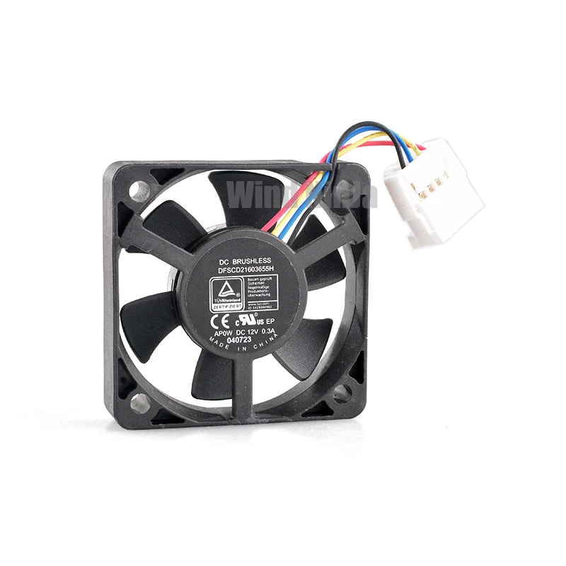 DFSCD21603655H AP0W-Mini Ventilateur de Refroidissement, Adapté au CPU de la Carte Mère, 4cm, 40mm, 40x40x10mm, DC 12V, 0,30 A, 4 Broches