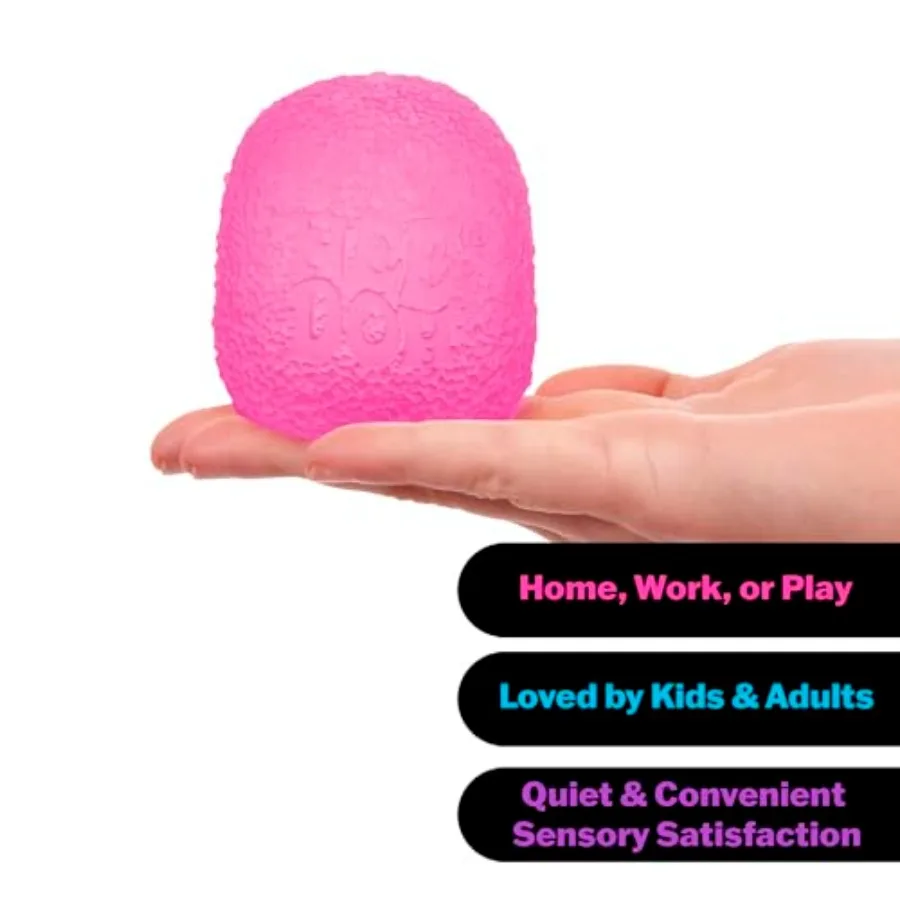لعبة Schylling NeeDoh Gumdrop الحسية المزخرفة مع إسحق صلب للغاية لتطوير المهارات الحركية الدقيقة وتخفيف التوتر 2.5