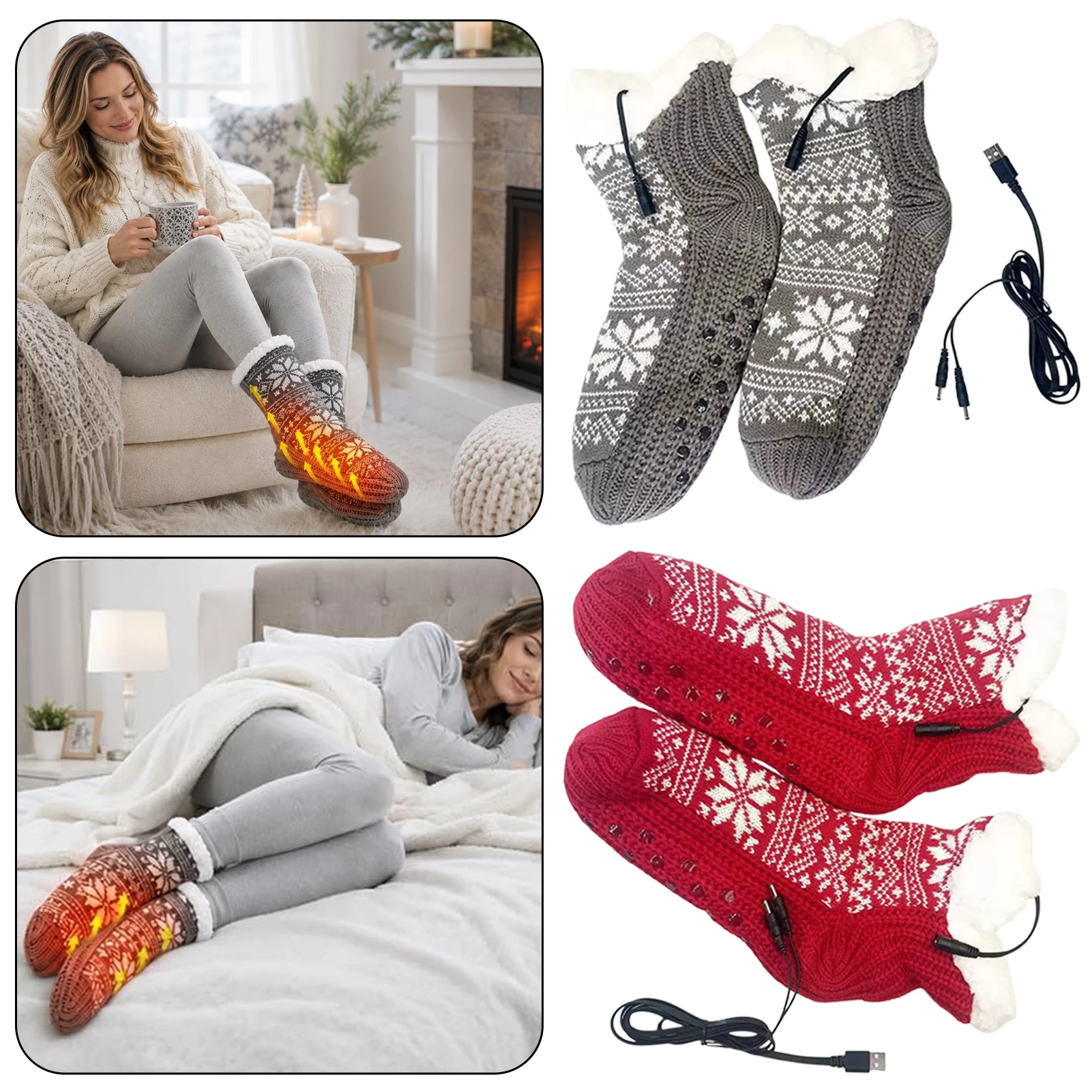 Thermal Sock Winter - Winter Heated Socks USB Electric Heated