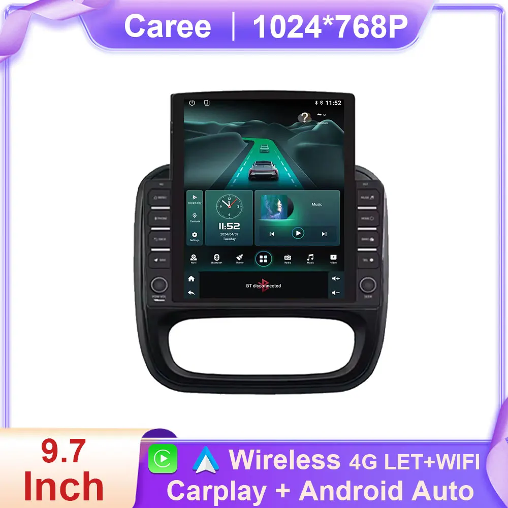 

Android For Renault Trafic 3 14-21 For Opel Vivaro B Car Radio 2 din Mirror Link GPS Navigation Bluetooth Touch Screen No 2 din