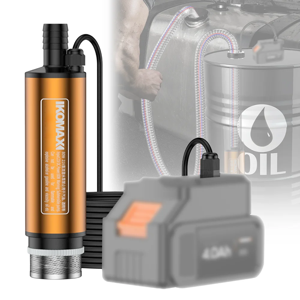 

Литий-ионный масляный насос 60 Вт, портативный всасывающий водяной насос, насос для дренажа нефтяных скважин, для литий-ионных аккумуляторов Makita 18 В