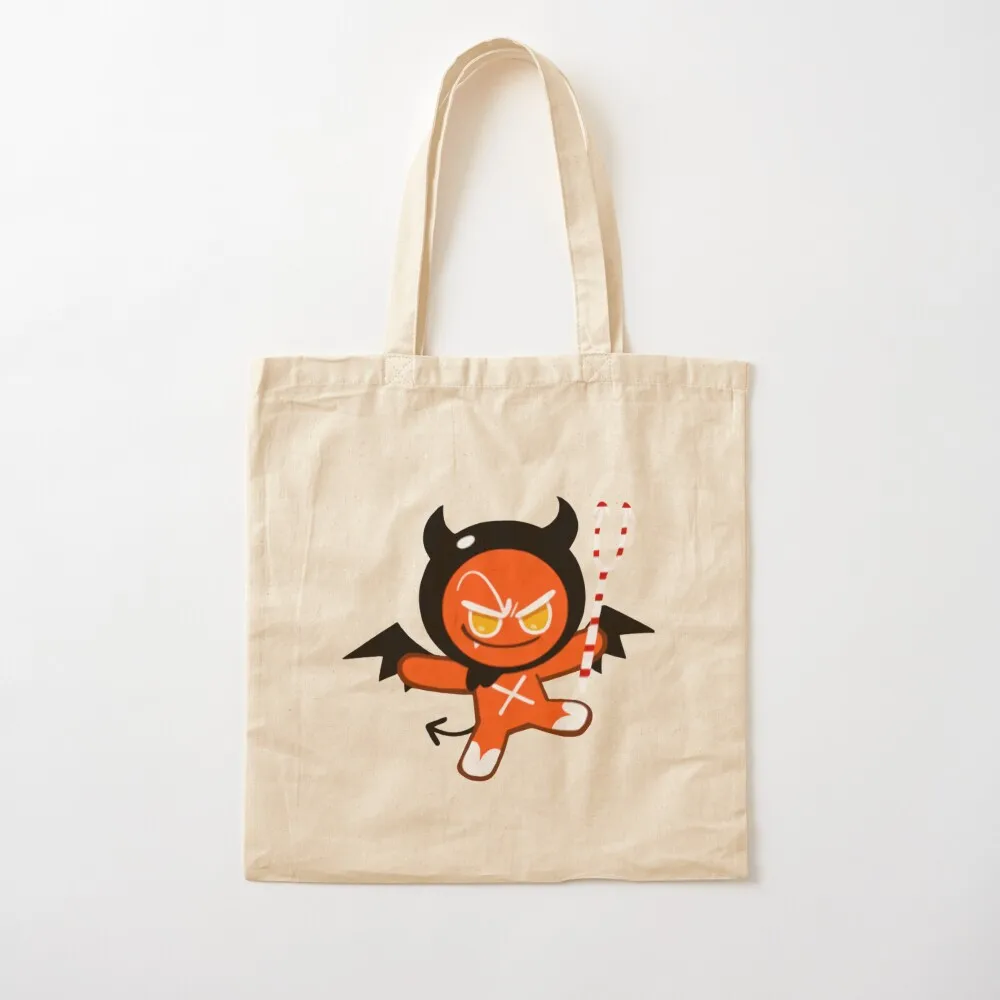 Devil Cookie! Cookie Run Kingdom Premium Tote Bag university shopper bag Women bags Canvas Tote Bag