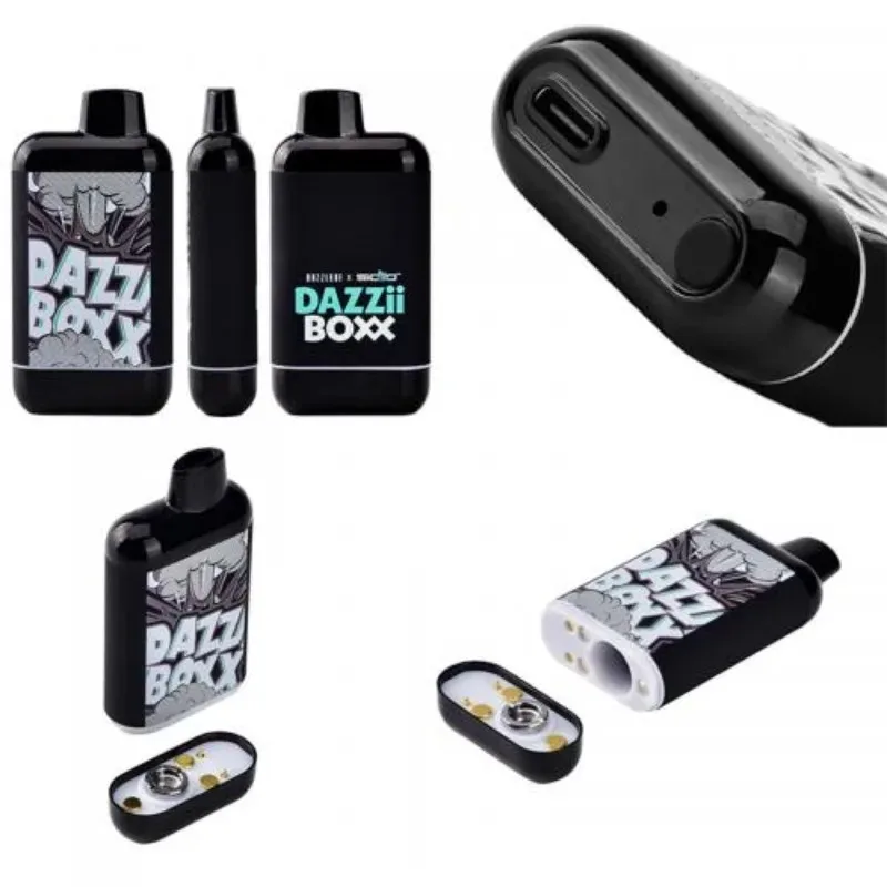 5 pçs/lote Genuíno DAZZLEAF Dazzii Boxx Pré-aquecimento VV Bateria 650mah Vape Box Mod Compatível com a maioria dos cartuchos de rosca 510 cartuchos
