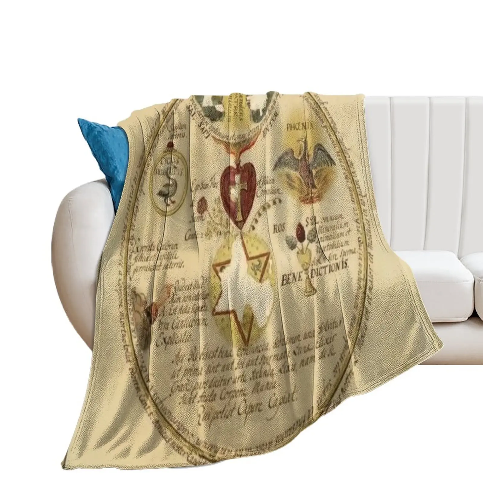 

Rosicrucian Alchemy #3 Throw Blanket Sofas Summer for sofa Polar Blankets