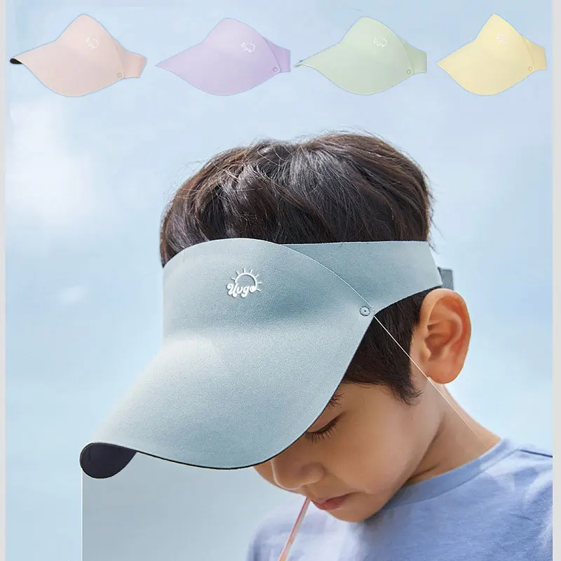 

Children's Hats Summer Sunshade Hat for Kids Face Blocking Girls Boys Caps UV Resistant Outdoor Baby Top Hat 2-10years