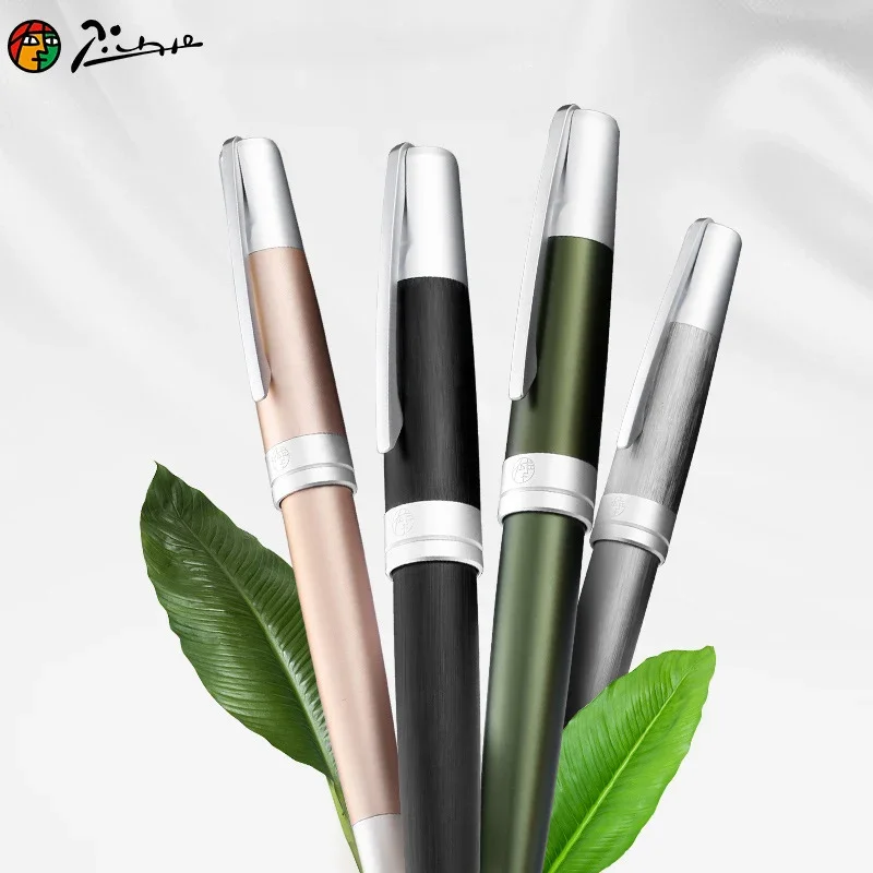 

Picasso 961 Simmel Gate Bridge Aluminum Super Smooth Fountain Pen & Gift Box Iridium F Nib Writing Gift Set for Business Office