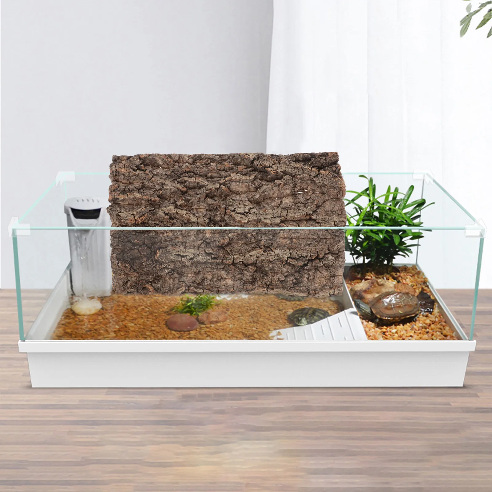 Natural Cork Bark Background Board Natural Tree Bark Decorative Panel for Reptile Tanks Terrariums Fish Tanks Bearded Dragon - view 3