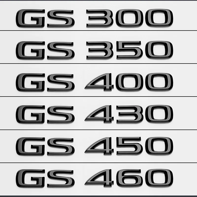 FOR Lexus ES200 ES260 IS250 GS300 GX400 NX300 RX350 RX450h LX570 LM350 LS600h Rear Trunk logo ABS modified upgraded letter logo