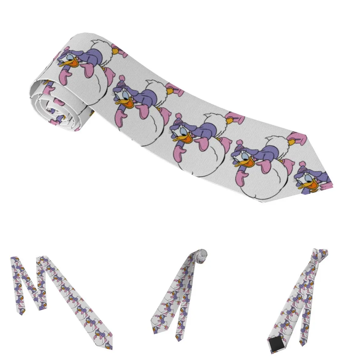 เนคไทลายโดนัลด์ดั๊ก ลายดอกเดซี่ ลายสโนว์บอลลิ่ง สำหรับคริสต์มาส เนคไทผู้ชาย ผู้หญิง เนคไทผู้ชายทรงสลิม แคบ อุปกรณ์เสริม ผ้าพันคอ งานแต่งงาน ธุรกิจ