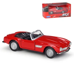 1/36 BMW 507 1956 Classical Toy Car For Children Welly Diecast Vehicle Miniature Pull Back Free Wheels Collection Gift For Boys