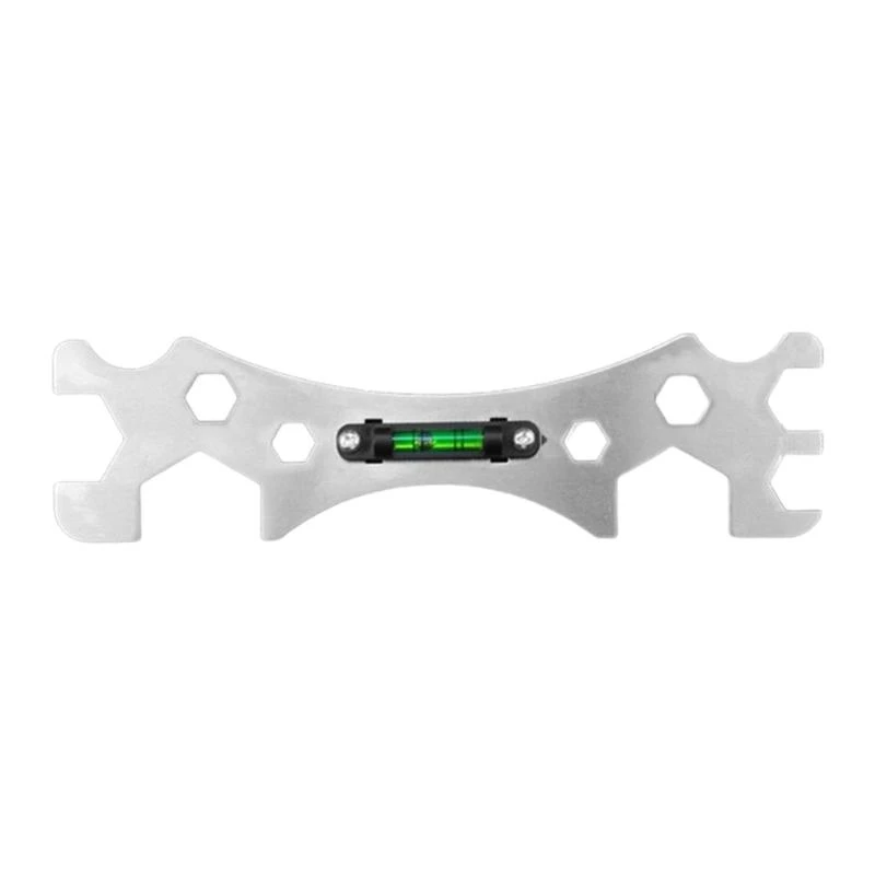 

Multifunctional Wrench Spanner Shower Faucet Installation Tool for Bathroom and Kitchen Use with Integrated Level