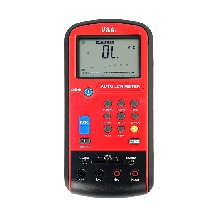 

VA520B LCR Meter Transistor Meter Multi-Function Component Inductance Capacitor Resistor ESR DCR RP Tester Meter Electrical USB