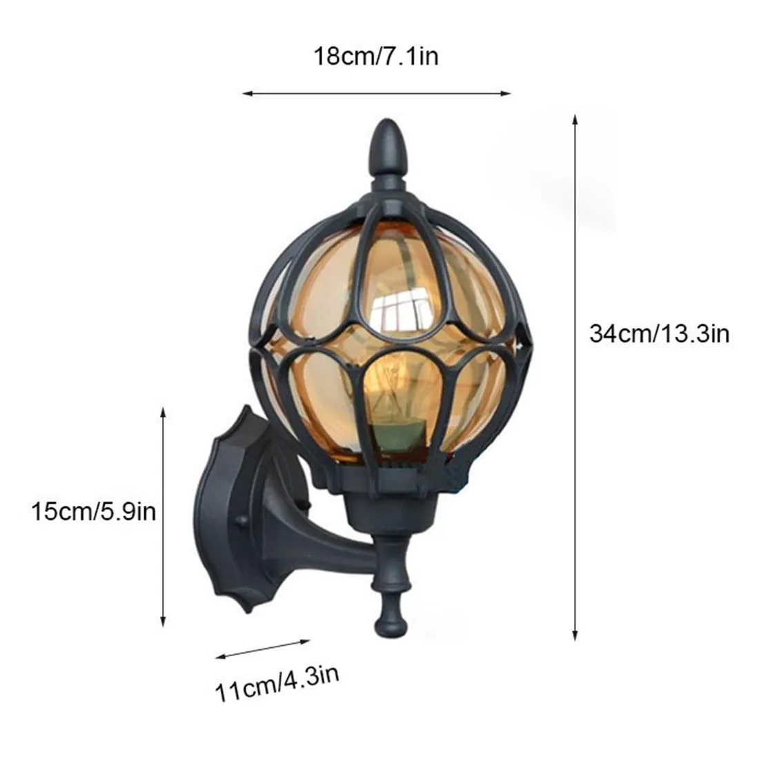 European Wall Lamp,Outdoor Porch Lights,Villa Balcony Garden Lamps,Lighting Retro iluminacion exterior applique murale luminaire