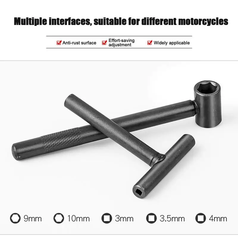 Motorcycle scooter valve Adjustment Tool High Hardness wrench valve foot rocker arm M9 M10 valve clearance adjustment tool