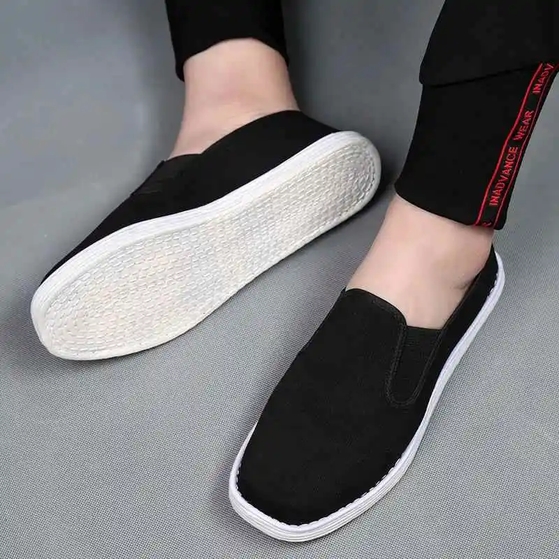 Beijing Handmade Cloth Shoes Men's Anti-Odor Sweat-Absorbing Breathable Spring Summer Casual Shoes Dad Shoes Thousand-Layer B...