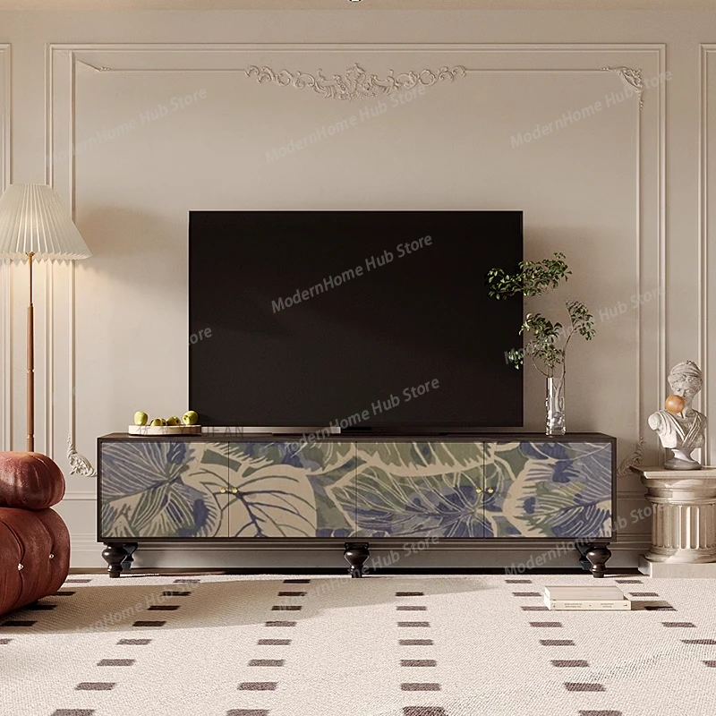 2025 New Wooden TV Cabinet Living Room Storage Modern Bedroom Tv Table Nordic Lockers Integrated Fernsehtisch Furniture Home