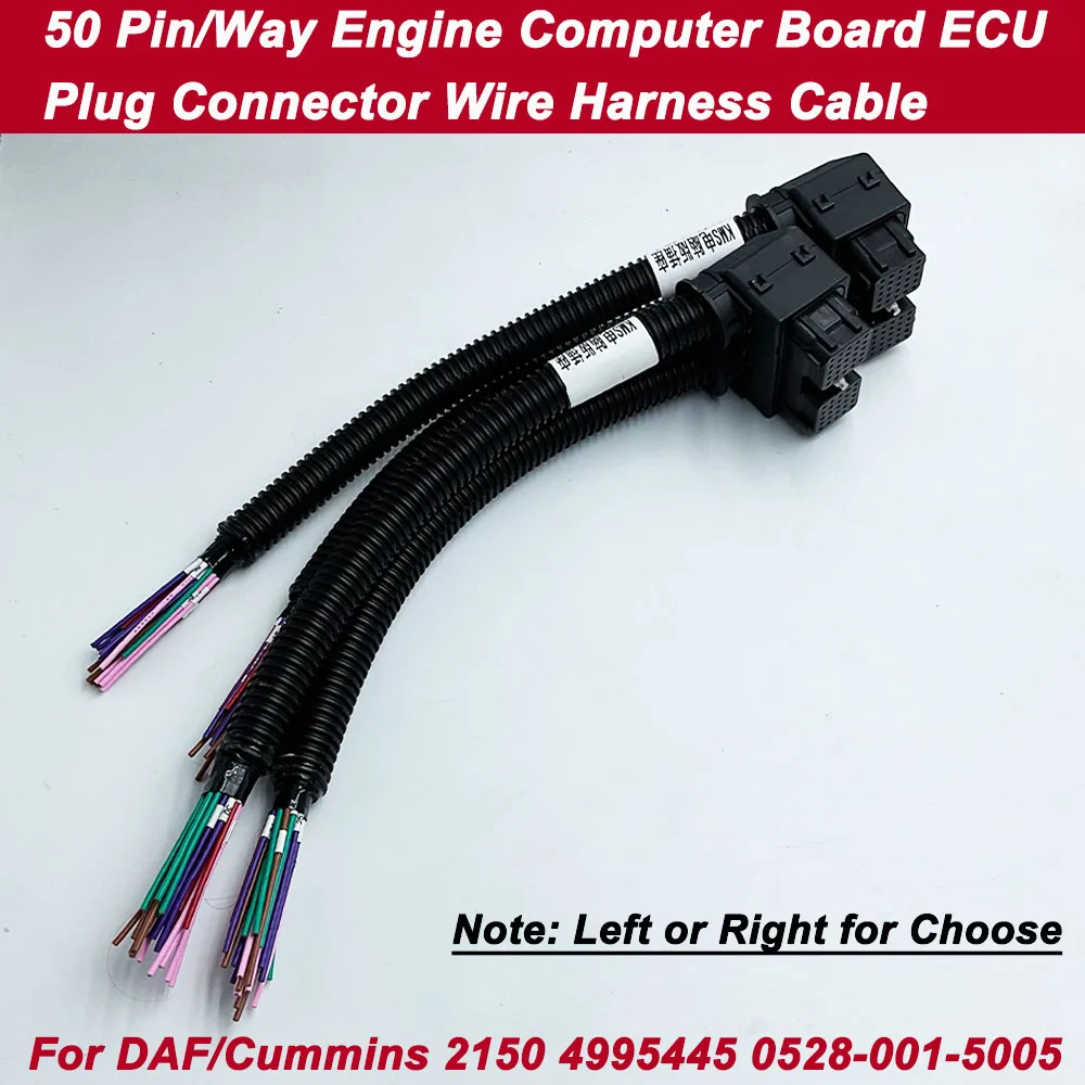 

In Stock,4 Types 50 Pin 50 Way Engine Computer Board ECU Plug Connector Wire Harness Cable For DAF Cummins 2150 4995445 4988820