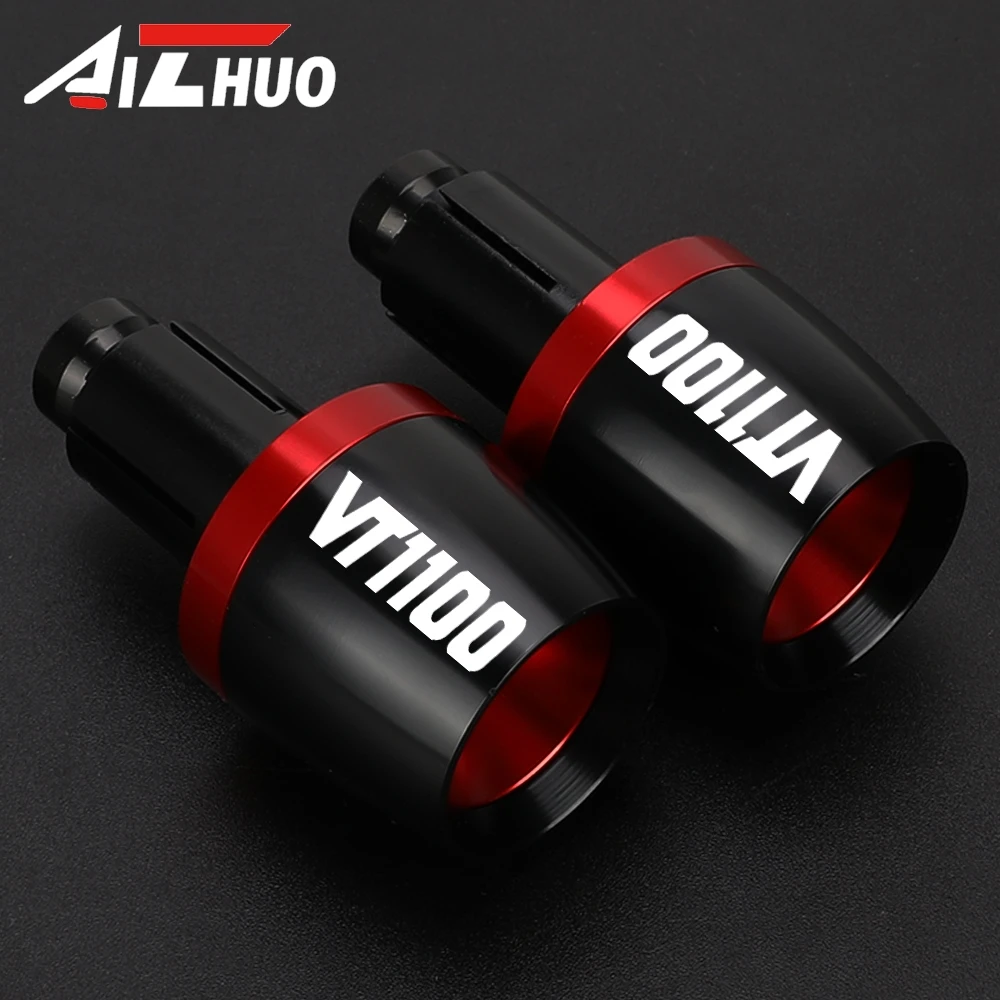 For Honda VT1100 VT 1100 Shadow 1987-2024 2025 2026 7/8'' Motorcycles Handlebar Grips Bar Ends Cap Counterweight Plugs Slide