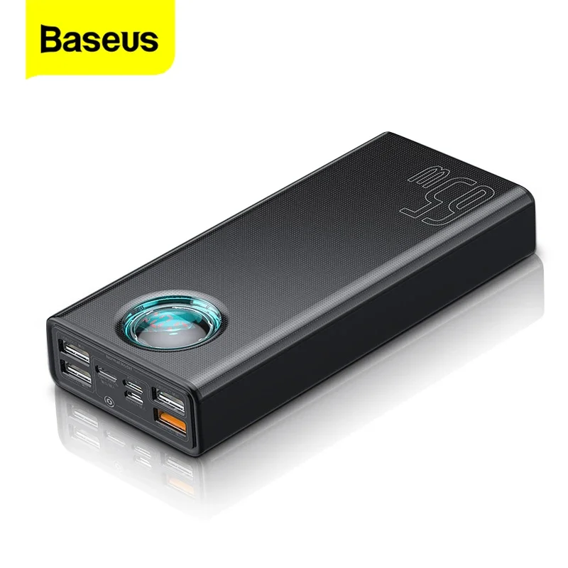 

Baseus 65W Power Bank 30000mAh 20000mAh Quick Charge PD QC 3.0 Powerbank For iPad iPhone 14 Pro Laptop Portable External Battery