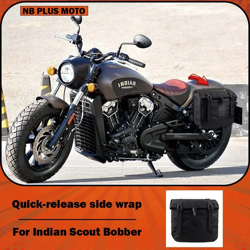 【Premium】For Indian Side Bag/Scout Bobber Quick-Release Side Bag Light Cavalry Side Bag Genuine Leather Side Bag Motorcycle Cust
