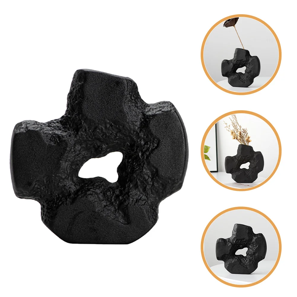 

Ceramic Vase Unique Artistic Flower Vase for Home Office Dining Table Decor Stable Flat Bottom Design Ceramic Vases