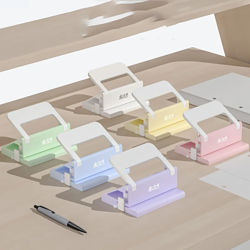 ثقب مزدوج متعدد الوظائف، مناسب لتنظيم سطح المكتب، وتجليد ملفات الكمبيوتر المحمول، والقرطاسية المكتبية للعودة إلى المدرسة #2