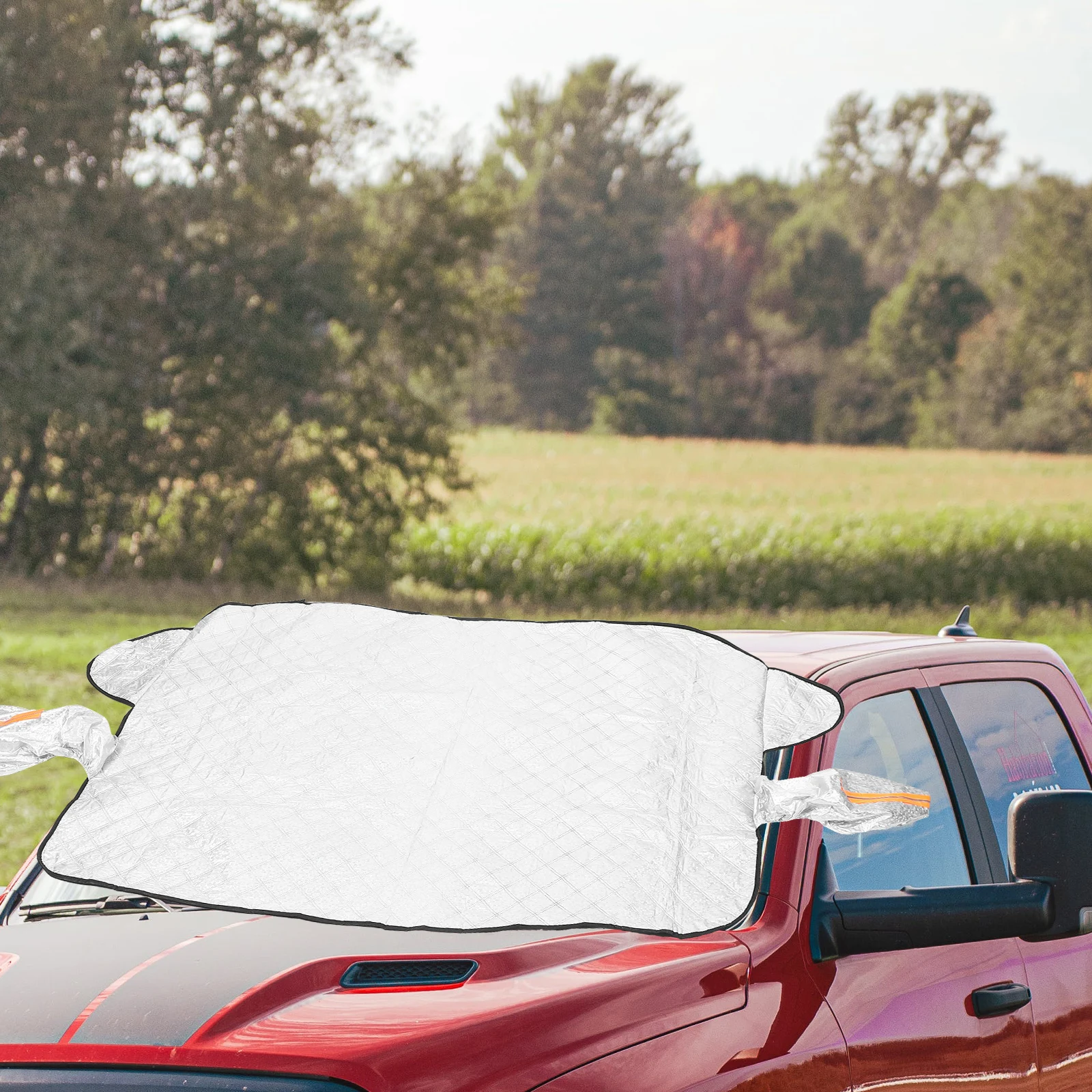 

Car Snow Cover Windscreen Protector Front Window Shield Waterproof PE Layer Non woven Fabric Sunshade Ice Cover Durable Reusable