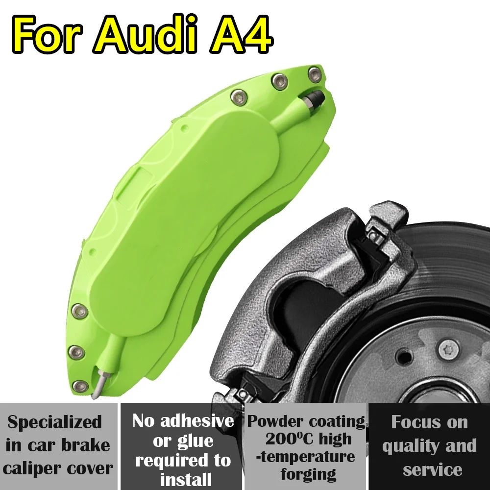 For Audi A4 Car Brake Caliper Cover Aluminum Alloy Metal Kit Fit Plus 30 40 45 TFSI allroad quattro S line 2016 2017 2018