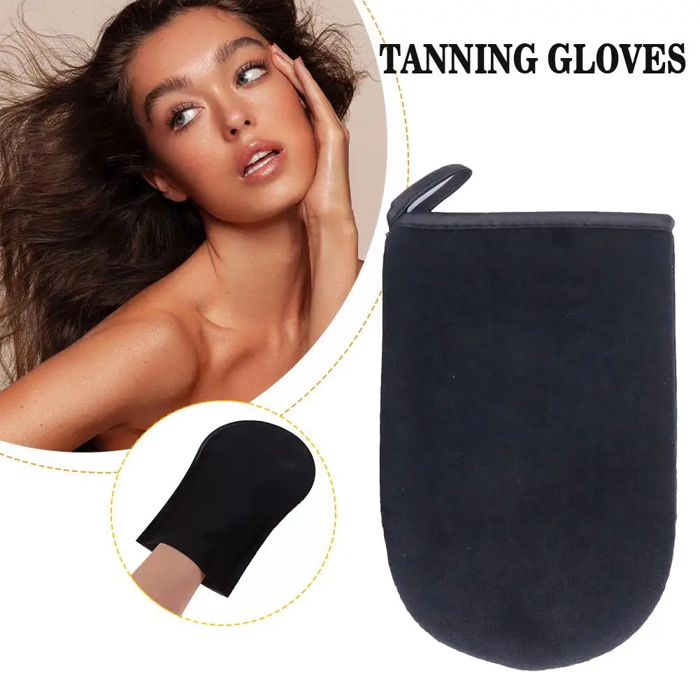 Reusable Body Self Tan Applicator Tanning Gloves Cream Cleaning Tanner Self Glove Mousse Body Lotion C0K8