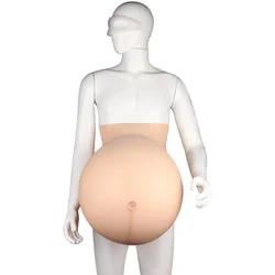 Silicone Fake Belly Twin Super Pregnant Women with For Role-playing Sex Change Shapewear Stage Role Play Props