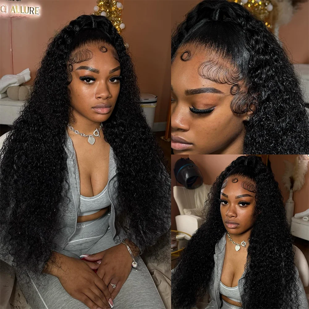 13x6 Body Wave Lace Front Wigs 100%  Human Hair Wig 40inch13x4 Pre Plucked Human Hair Wigs 250 Density  Body Wave  5x5 Ready to Go HD Lace Glueless Wigs for Women Natural Black Brazilian image 2