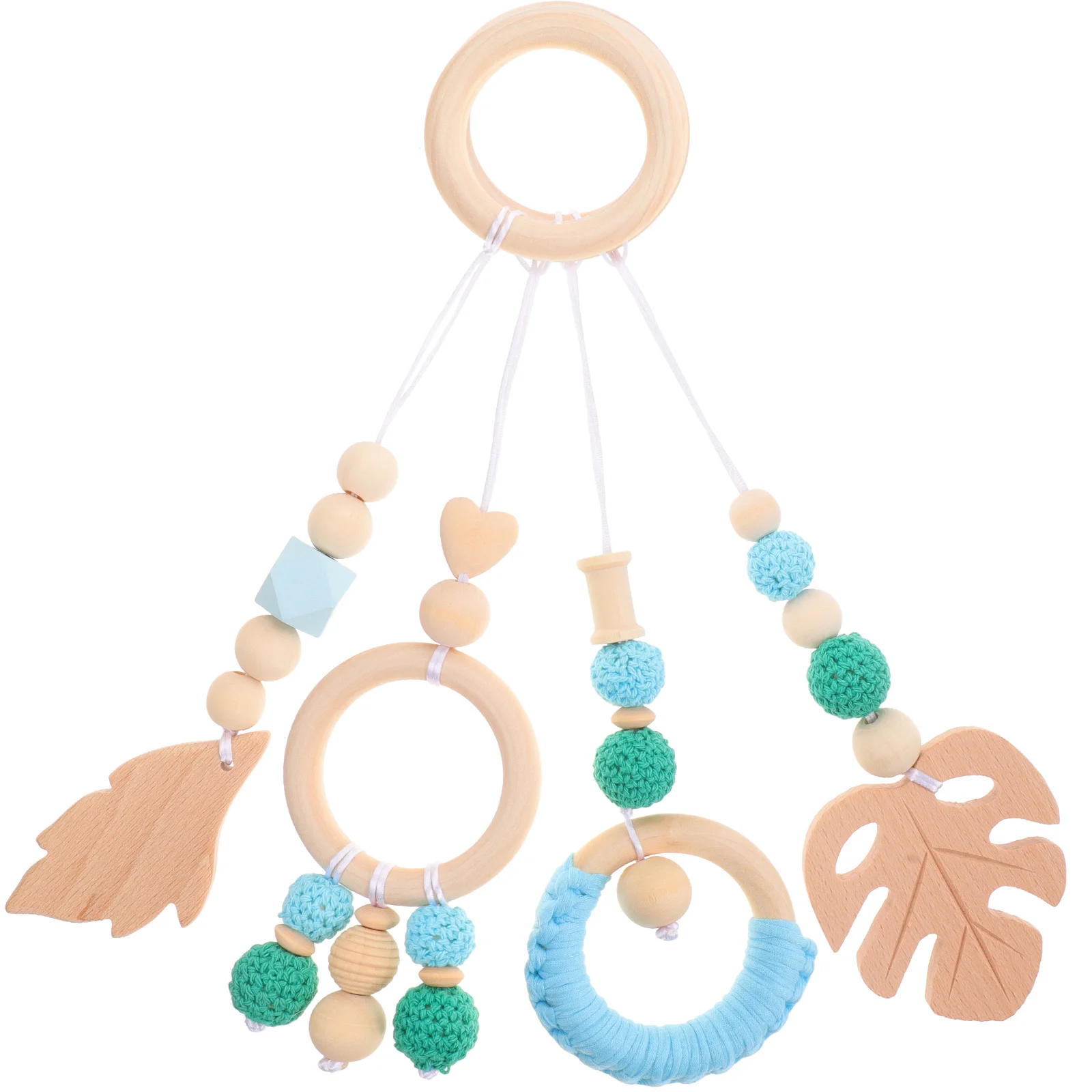4Pcs Infant Bed Hanging Rattle Crib Pendant Baby Room Hanging Rattle Stroller Decor Ornament Crib Pendant Nursery Bed Toys